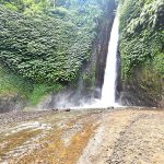 red coral waterfall